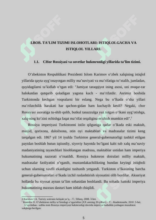 Mustaqillik yillarida ta’lim sohasida amalga oshirilgan islohotlar 5