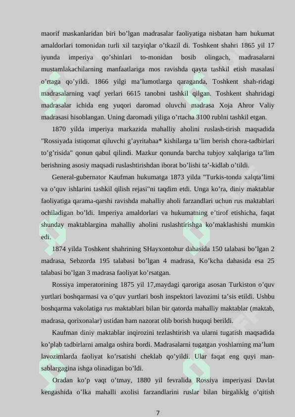 Mustaqillik yillarida ta’lim sohasida amalga oshirilgan islohotlar 7