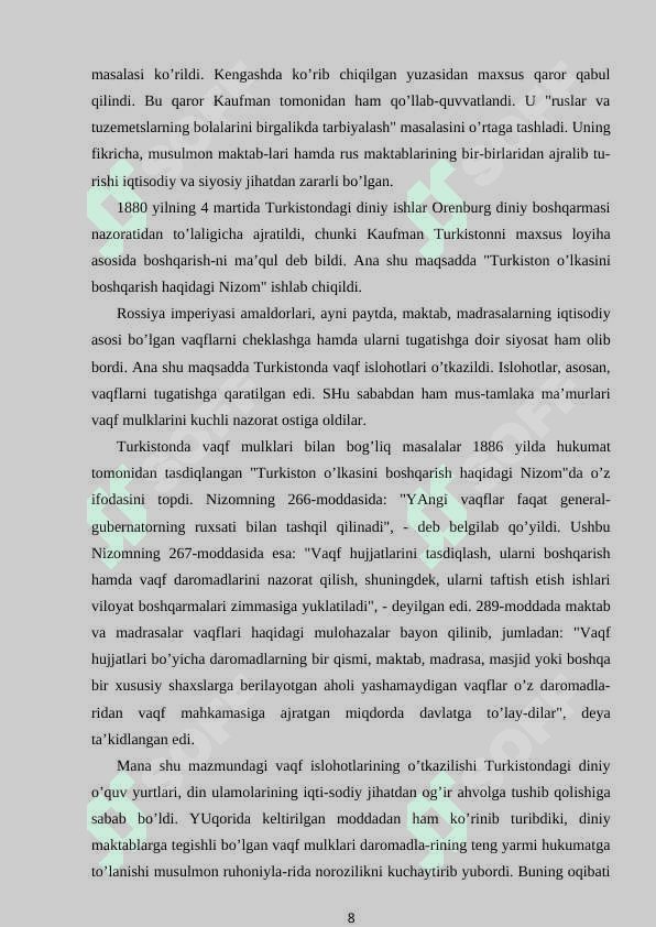 Mustaqillik yillarida ta’lim sohasida amalga oshirilgan islohotlar 8