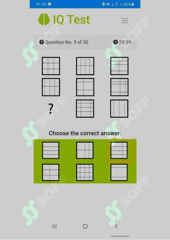 Argos IQ test javoblari 5