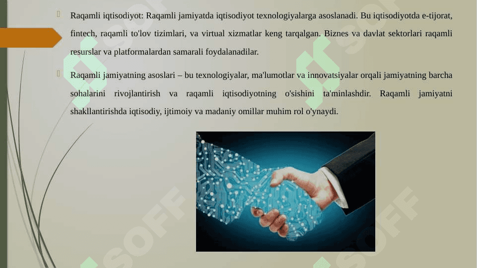 RAQAMLI JAMIYATNING UMUMIY ASOSLARI 6