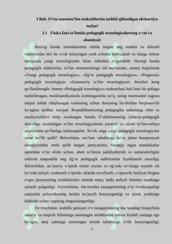 O‘rta umumta’lim maktablarida tashkil qilinadigan ekskursiya turlari va ularni o‘tkazish uslublari 4