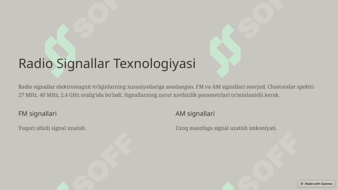 Radio Boshqaruvchi: Masofadan Boshqarish Texnologiyasi 3