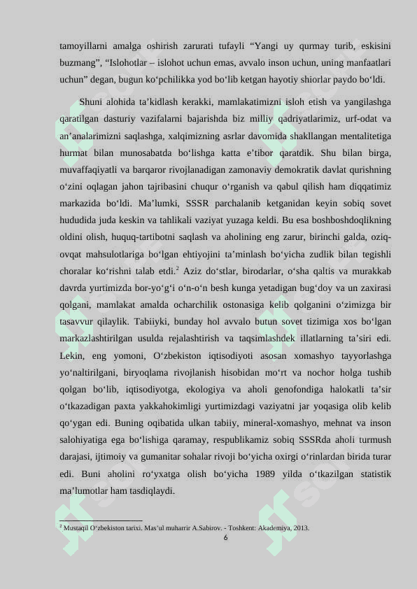O‘zbekistonning o‘ziga xos istiqlol va taraqqiyot yo‘li 6