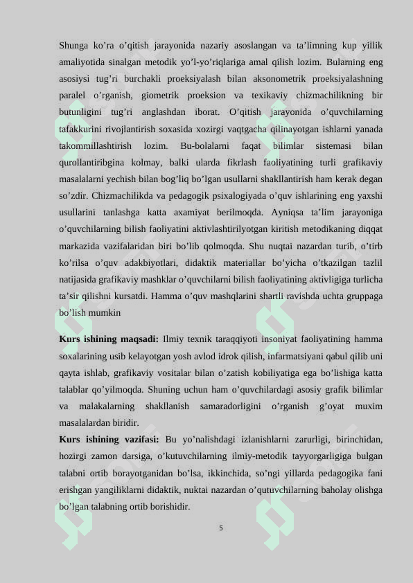 O’QUVCHILARDA GRAFIK TUSHUNCHALARNI SHAKILLANTIRISH USULLARI 5
