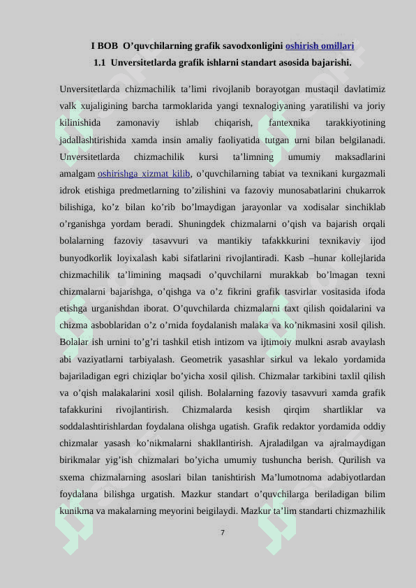 O’QUVCHILARDA GRAFIK TUSHUNCHALARNI SHAKILLANTIRISH USULLARI 7