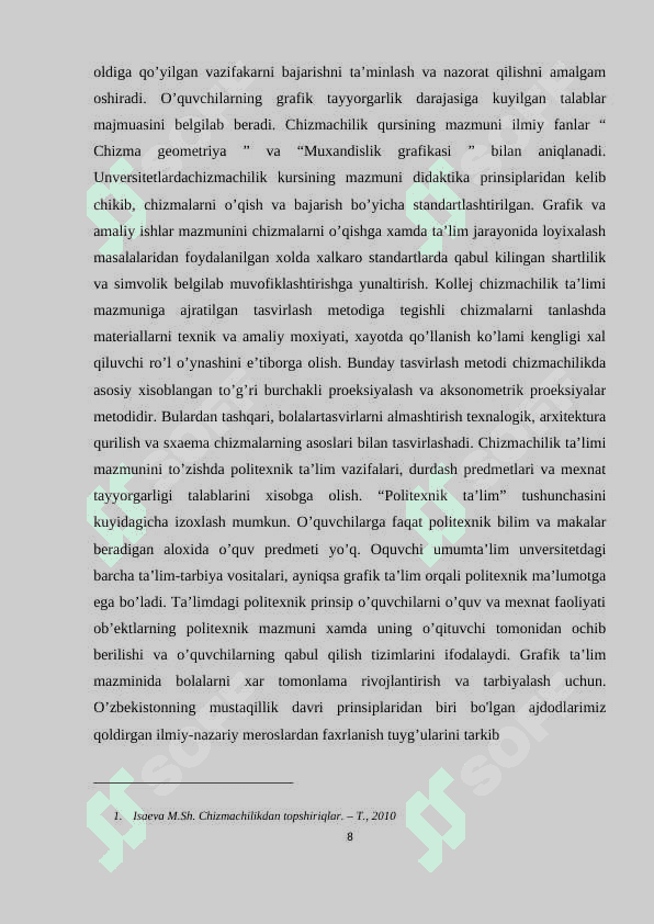 O’QUVCHILARDA GRAFIK TUSHUNCHALARNI SHAKILLANTIRISH USULLARI 8
