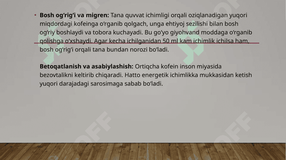 Energetik ichimliklarning inson organizimga  salbiy ta‘siri 3