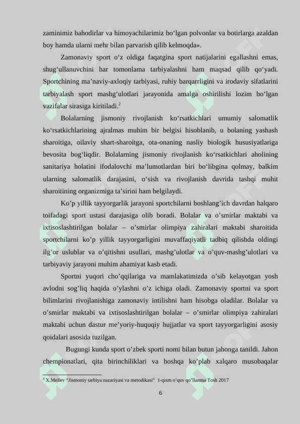 Musobaqa faoliyatining o‘ziga xos xususiyatlari 6