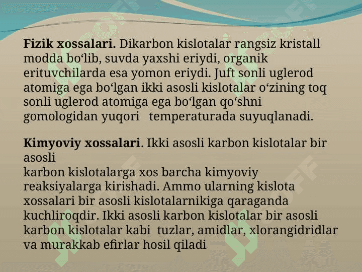 To’yingan dikarbon kislotalar 4