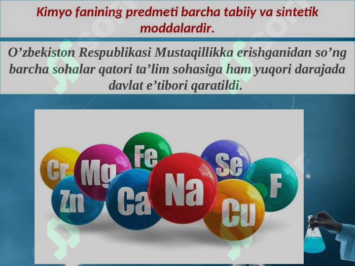 Ekologik kimyo fanining predmeti va obyekti 3