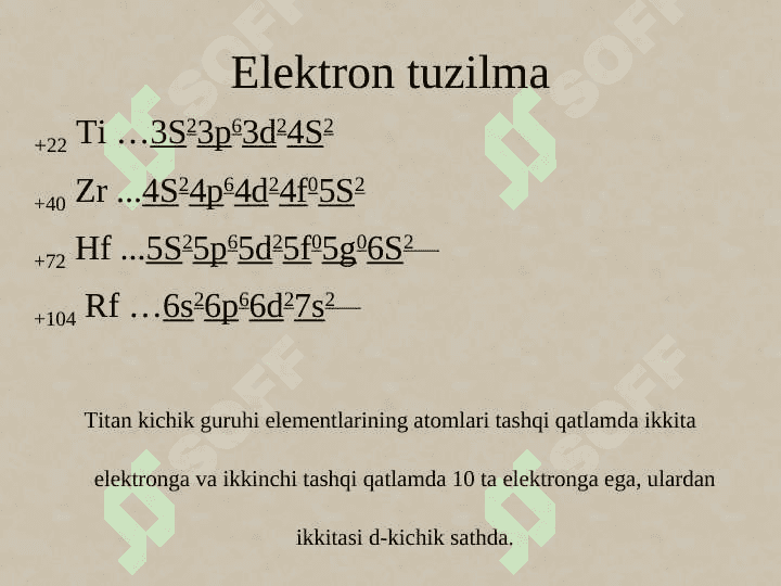 Davriy sistemaning IV B-guruh elementlari 6
