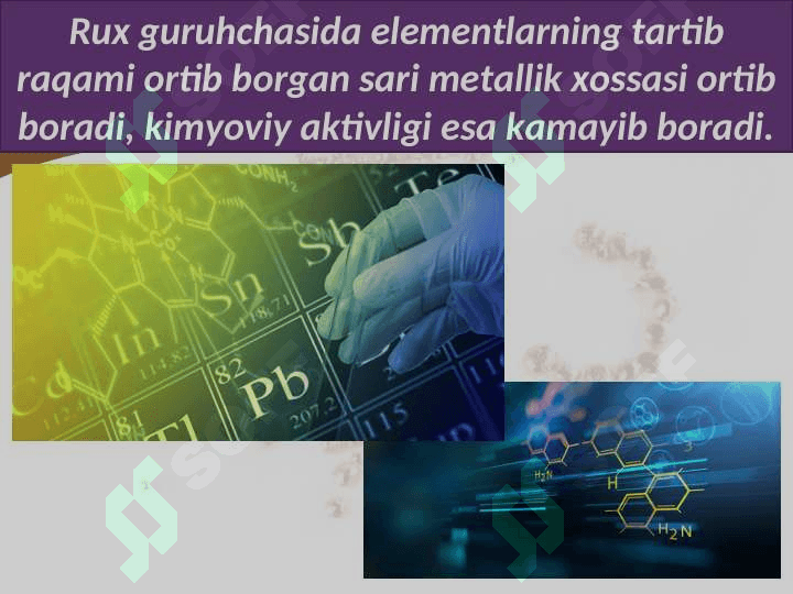 DAVRIY SISTEMANING  I B GURUH ELEMENTLARI 4