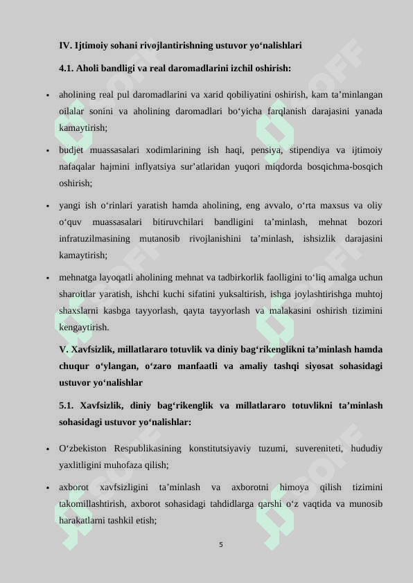 O’zbekiston Respublikasida ta’lim tizimining ustuvor negizlari 5