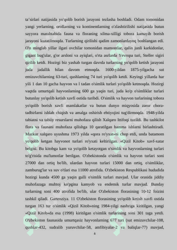O’zbekistondagi qizil kitob 6