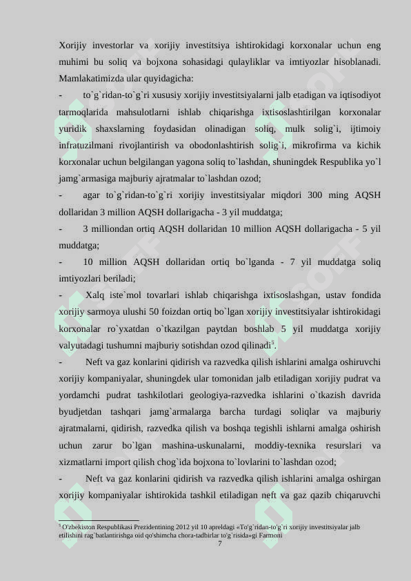 O’ZBEKISTONNING MARKAZIY OSIYO DAVLATLARI BILAN O`ZARO HAMKORLIGI vvv 7
