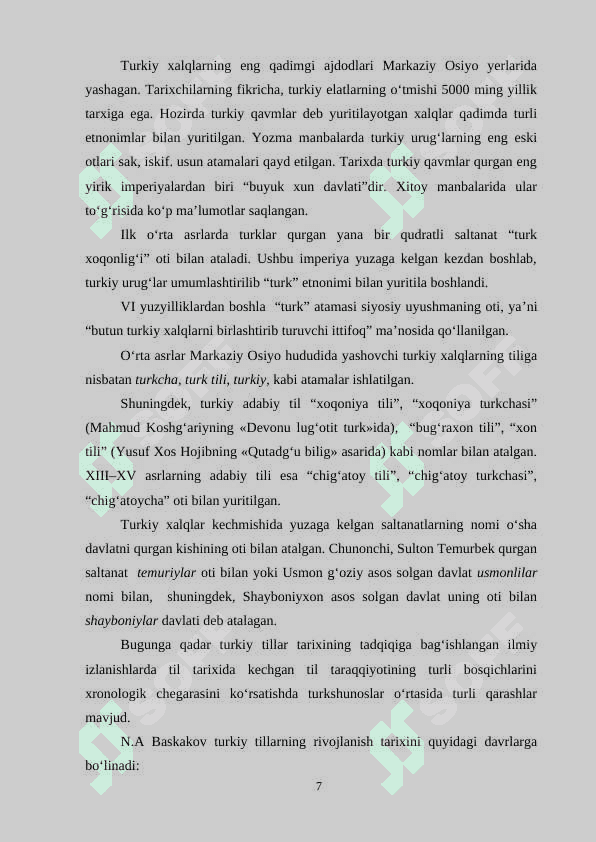Oltoy tillarining turkiy tillar grammatik tizimidagi ifodasi 7