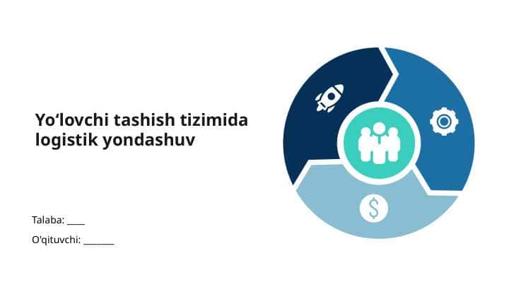 Yoʻlovchi tashish tizimida logistik yondashuv 1