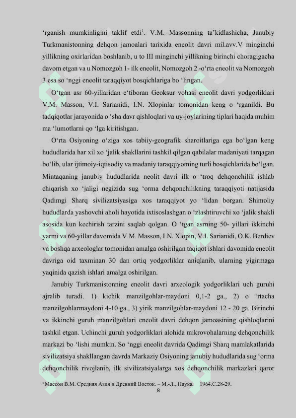 Eneolit davri xo'jaligi 8
