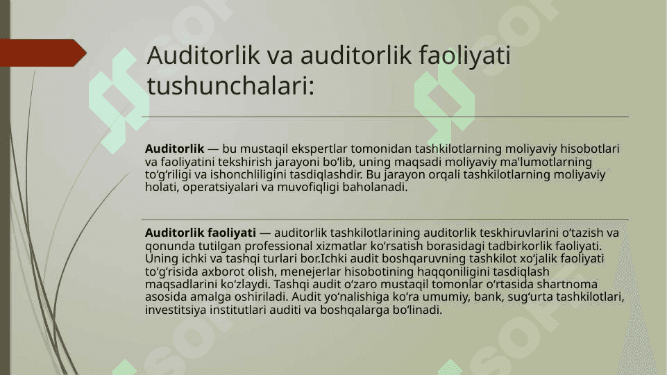 OʻZBEKISTONDA AUDITORLIK FAOLIYATINI NORMATIV-HUQUQIY TORTIBGA SOLISH TIZIMI 4