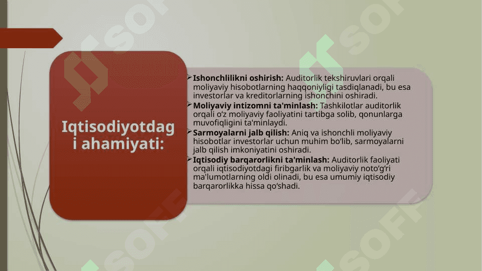 OʻZBEKISTONDA AUDITORLIK FAOLIYATINI NORMATIV-HUQUQIY TORTIBGA SOLISH TIZIMI 5