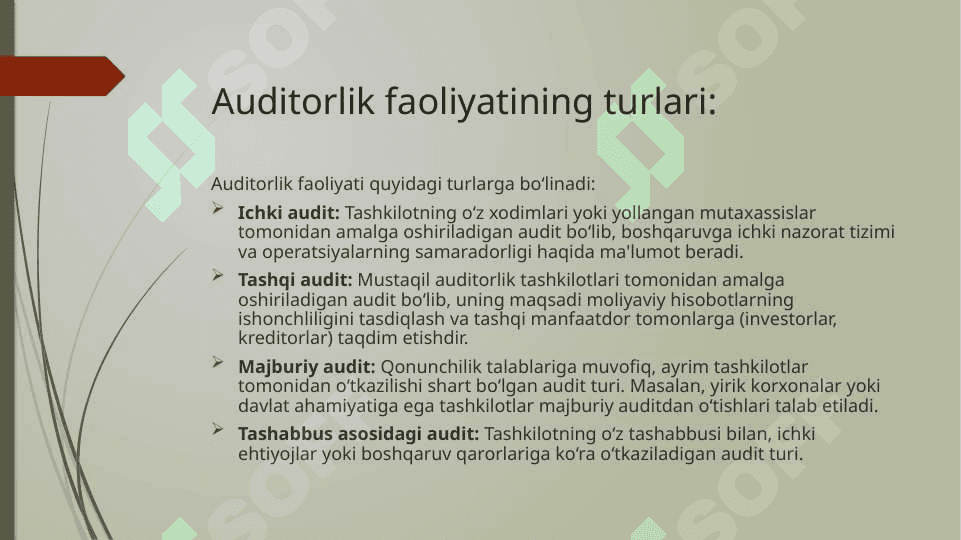 OʻZBEKISTONDA AUDITORLIK FAOLIYATINI NORMATIV-HUQUQIY TORTIBGA SOLISH TIZIMI 7