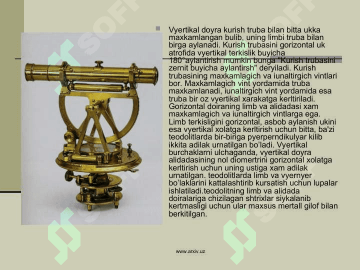 Teodolit bilan plan olish 4