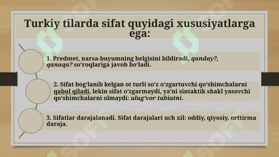 Sifat Yasalishi.Sifat darajalari 2