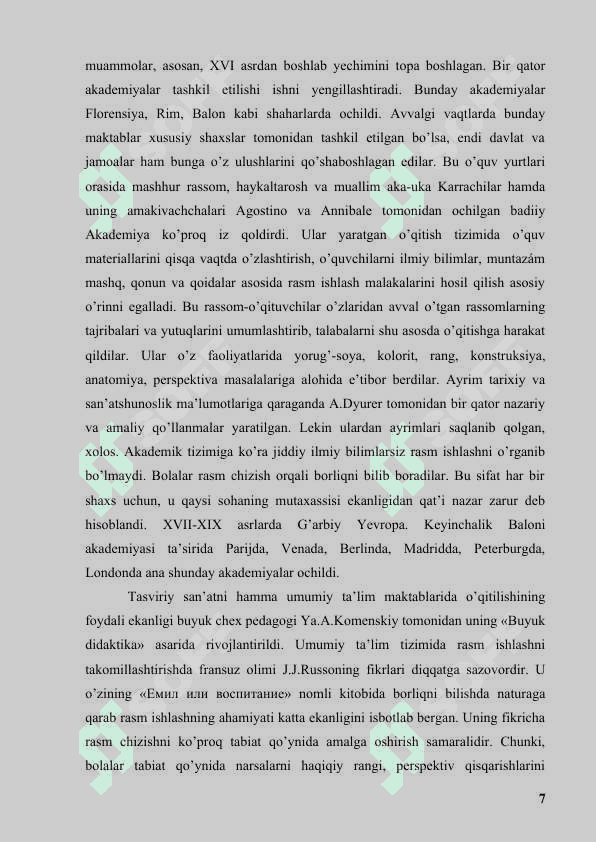 O'RTA OSIYO VA O'ZBEKISTONDA TASVIRIY SAN'ATNING RIVOJLANISHI 7