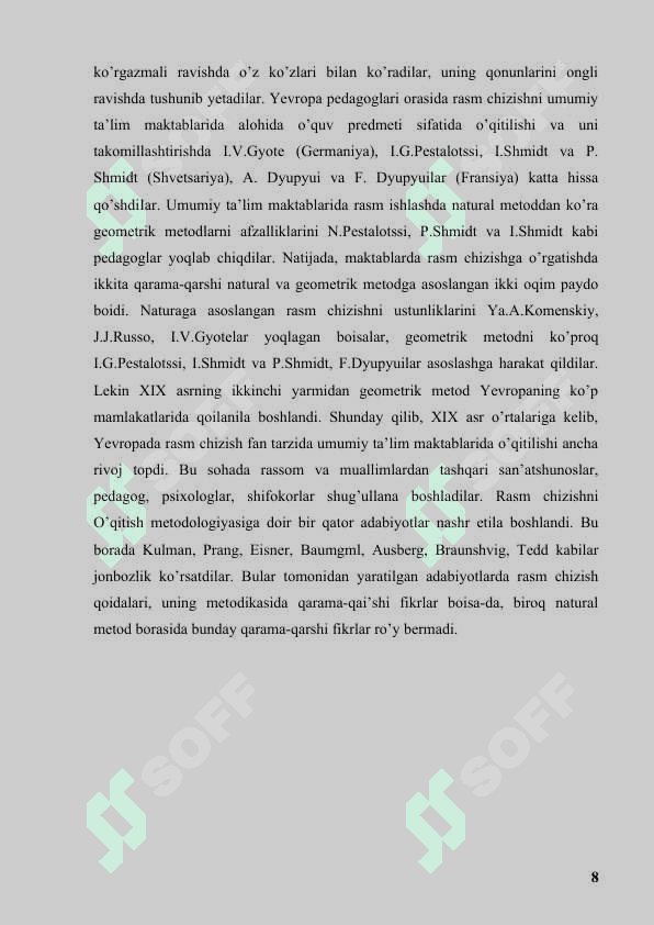 O'RTA OSIYO VA O'ZBEKISTONDA TASVIRIY SAN'ATNING RIVOJLANISHI 8