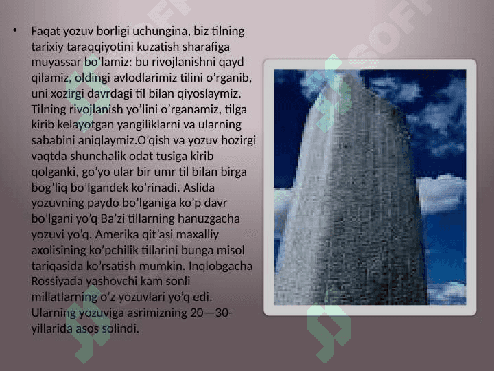 Yozuvning paydo bo’lishi va o’zbek  yozuvlari tarixi 4