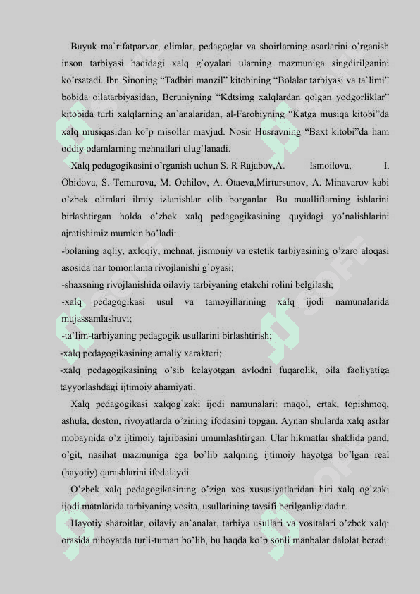 O‘ZBEK XALQ PEDAGOGIKASI VA ISLOM TA’LIMOTIDA IJTIMOIY-PEDAGOGIK G‘OYALAR 8