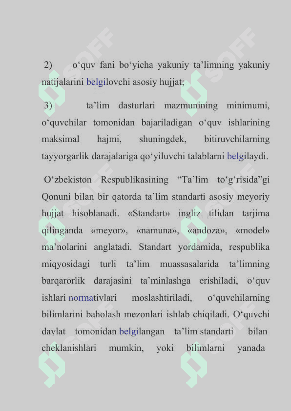 Davlat ta’lim standarti boshlang‘ich ta’limning mohiyati va mazmuni 4