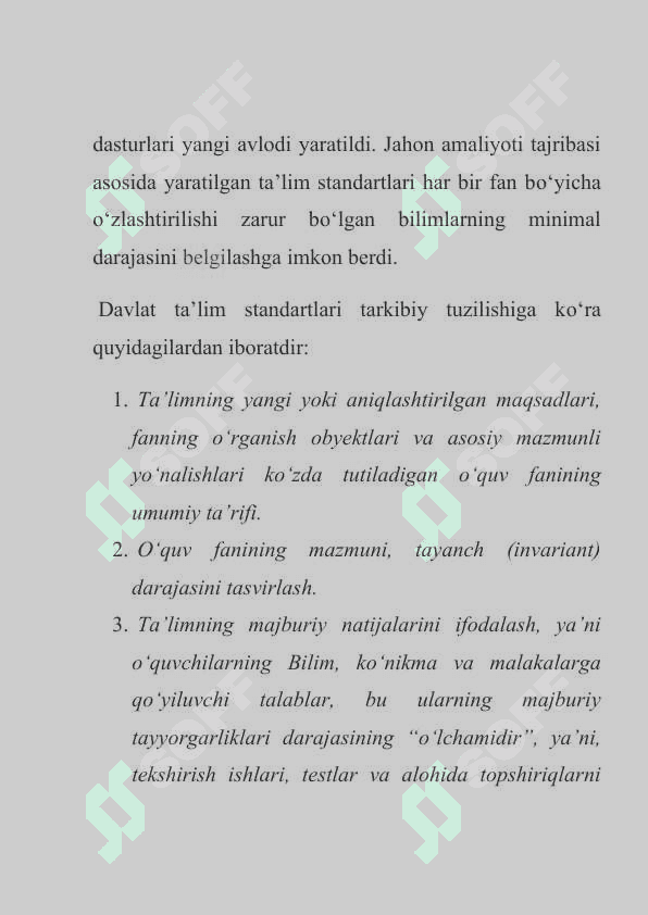 Davlat ta’lim standarti boshlang‘ich ta’limning mohiyati va mazmuni 7