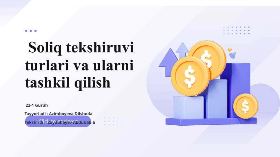 Soliq tekshiruvi turlari va ularni tashkil qilish 4