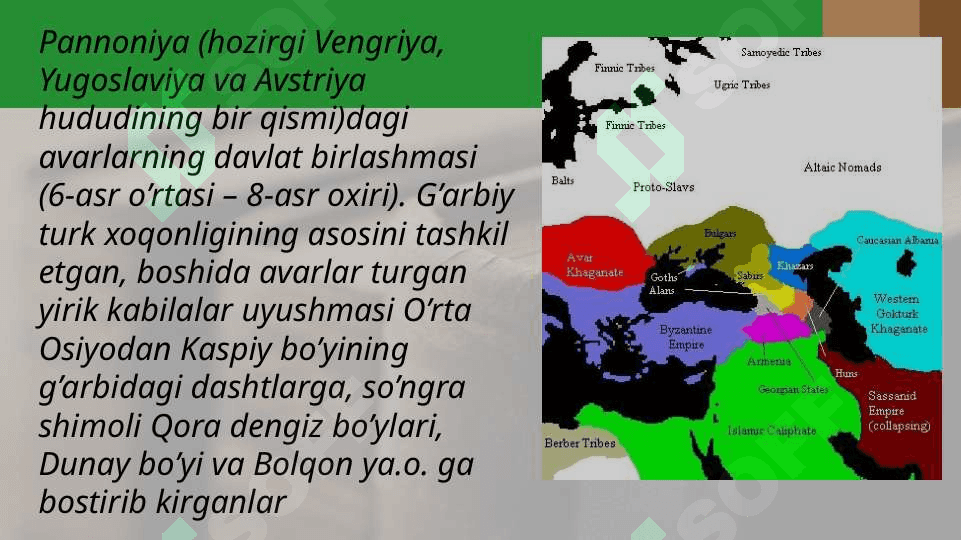 Avarlar imperiyasining yuksalish davri 6