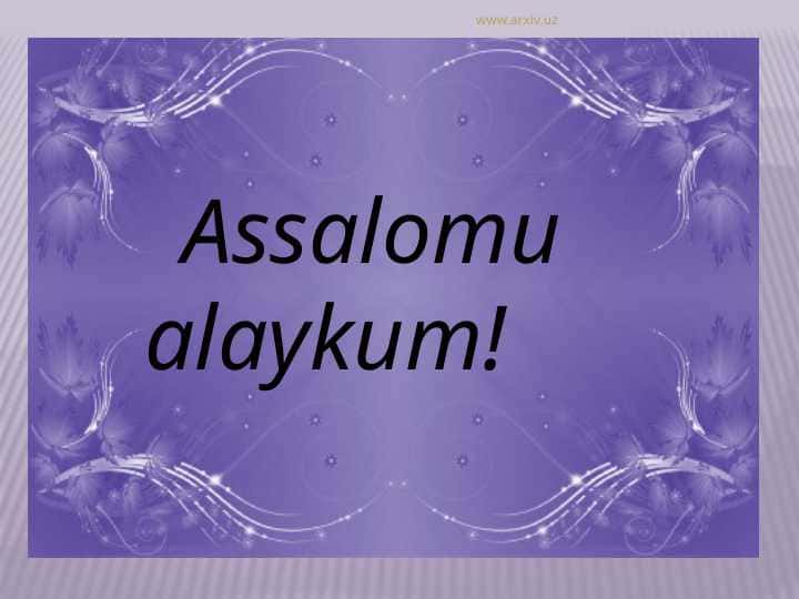 Bibliografik axborot. Uning asosiy shakl va usullari 1