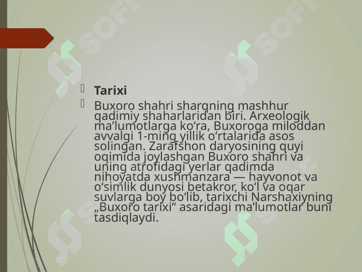 Buxoro vohasi arxeologik manzilgohlari va uning fandagi ahamiyati 4