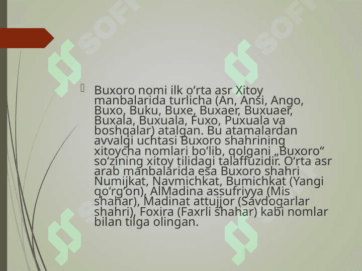 Buxoro vohasi arxeologik manzilgohlari va uning fandagi ahamiyati 6