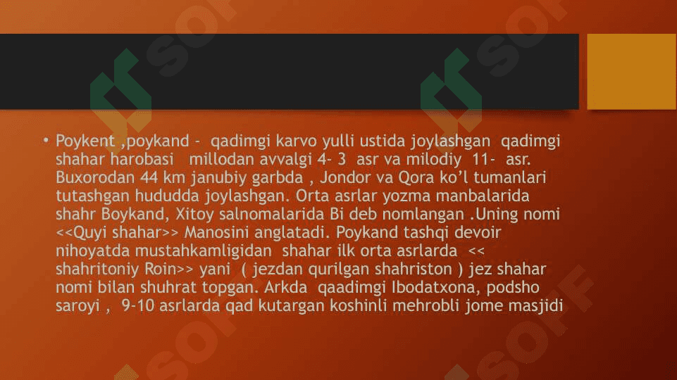 Buxoro vohasi shaharlari 8