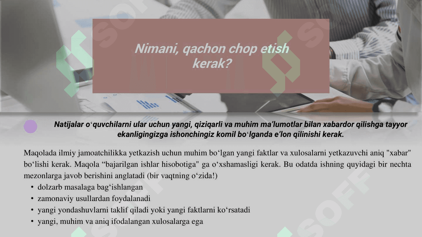 Ilmiy maqola tayyorlash tartibi, ularni strukturalash va yozish 4