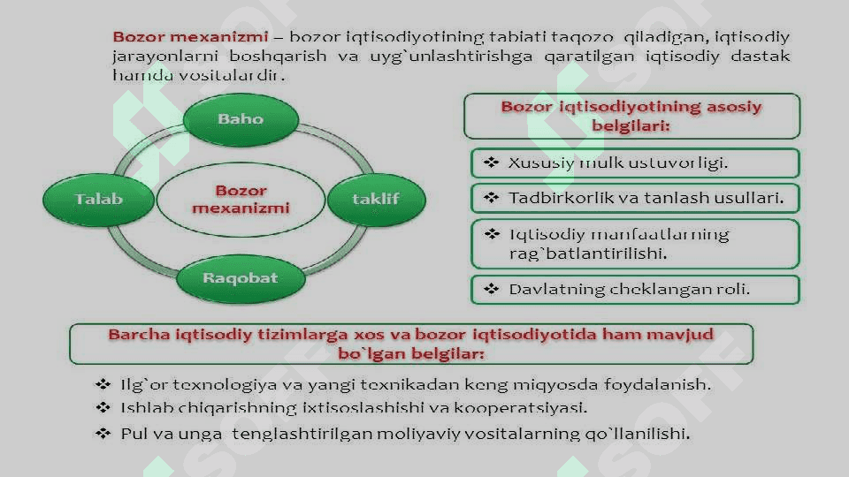 Iqtisodiy islohotlar, xususiy mulkchilikning shakllanishi. 8