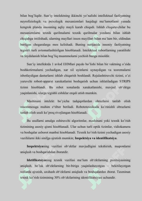 Intellektual tizimlar. Ekspert tizimlar 3