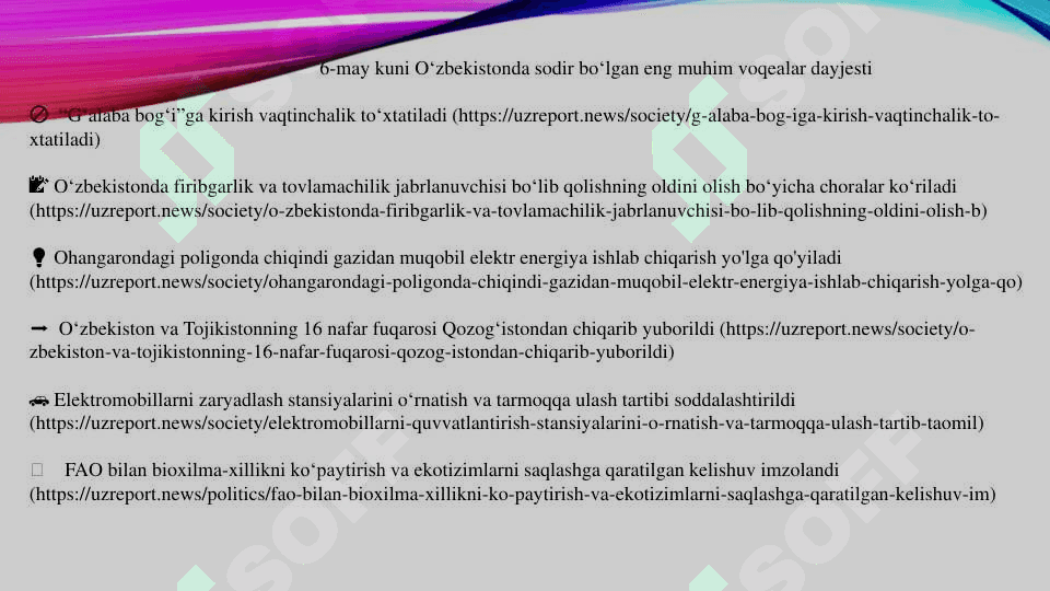 Mustaqillik yillarida O’zbekistonning ma’naviy va madaniy taraqqiyoti 6