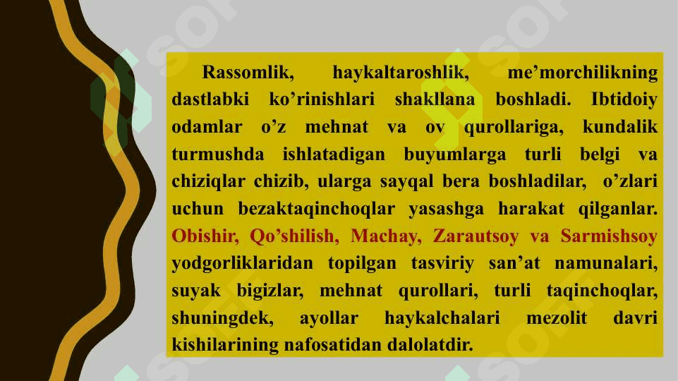 Markaziy Osiyoning mezolit va neolit davri ornomenti 3