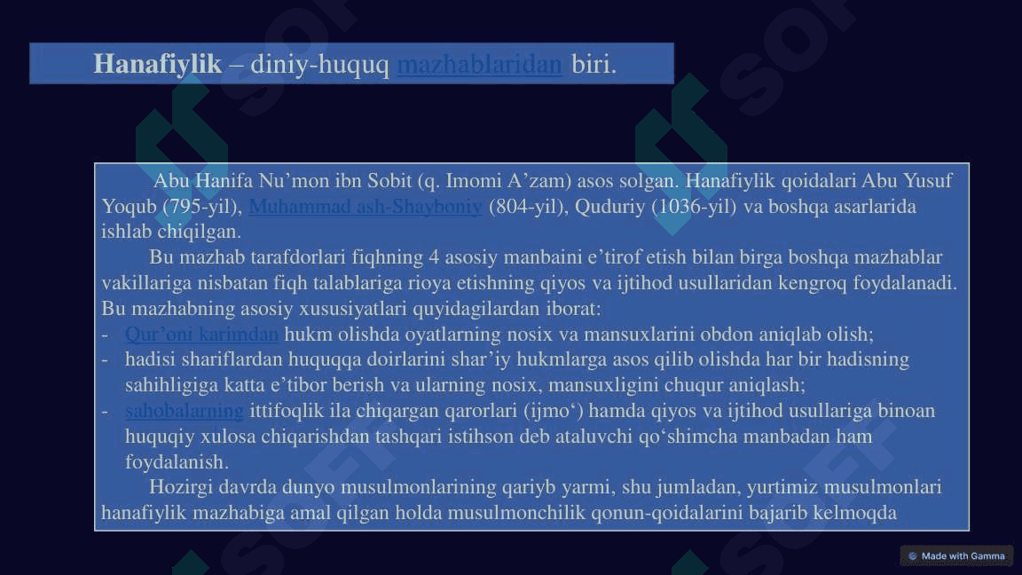 Islomiy Fiqh Maktablari 7
