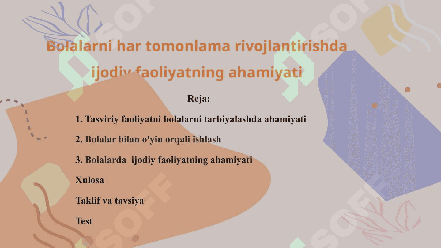 Bolalarni har tomonlama rivojlantirishda ijodiy faoliyatning ahamiyati 2