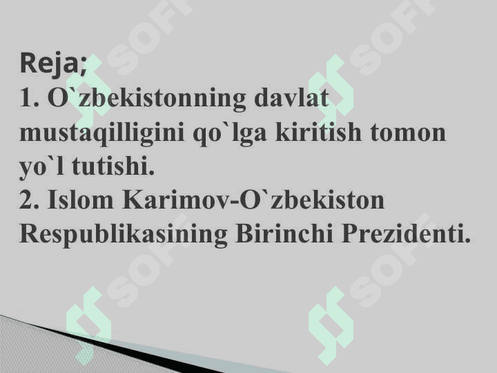 Mustaqillikka erishish arafasida O`zbekistondagi ijtimoiy-siyosiy jarayonlar (2) 2