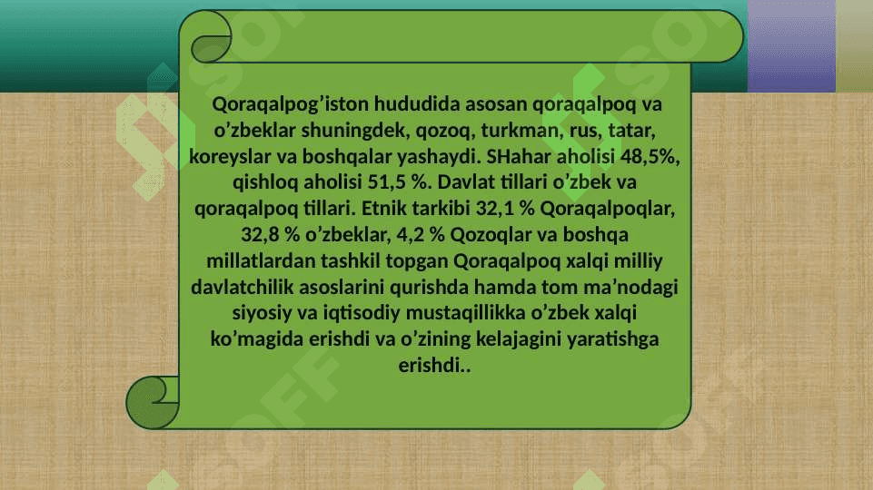Mustaqillik yillarida Qoraqalpog’iston Respublikasi 7