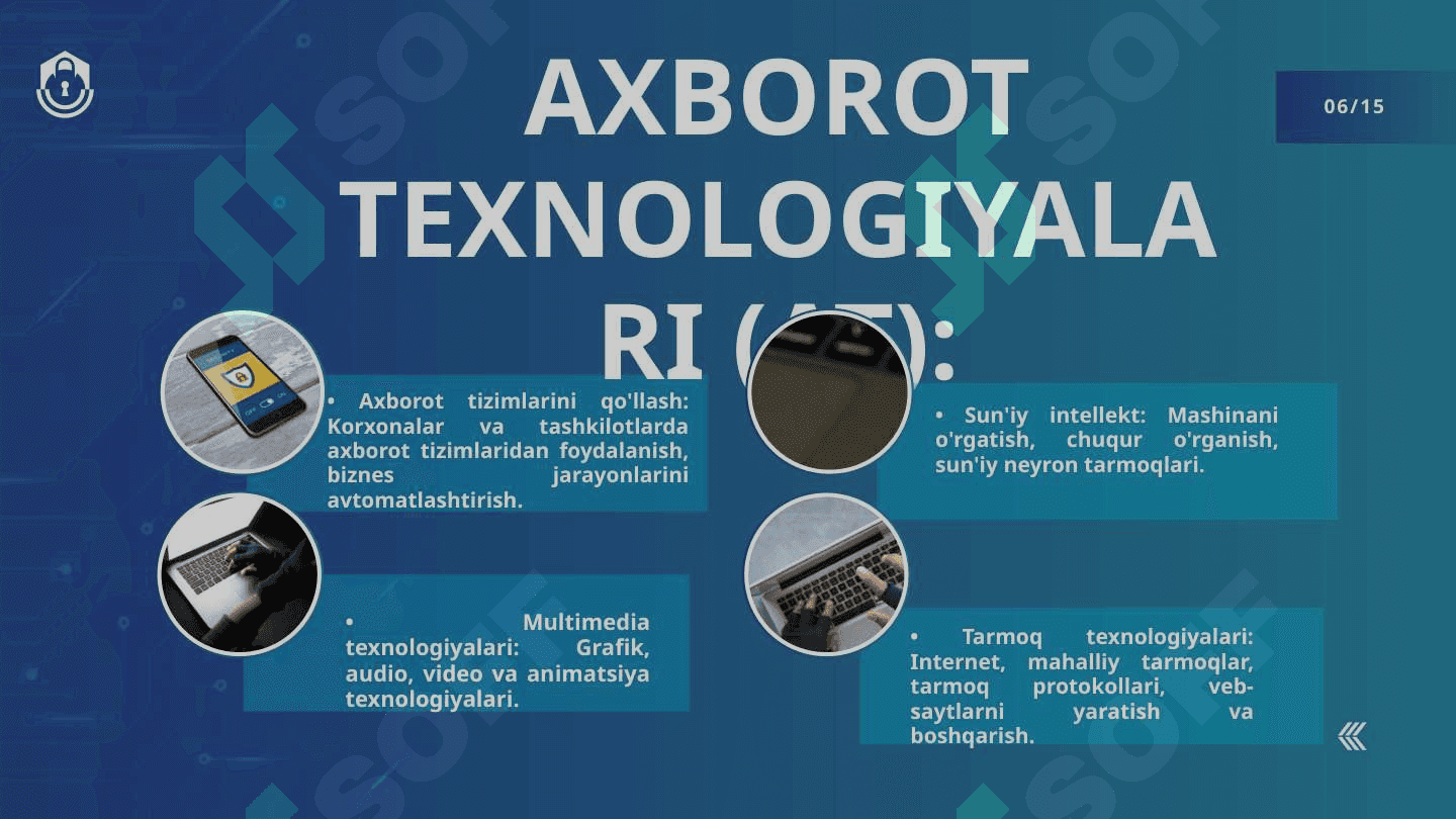 INFORMATIKA VA AXBOROT TEXNOLOGIYALARI FANLARINING MAZMUNI 7